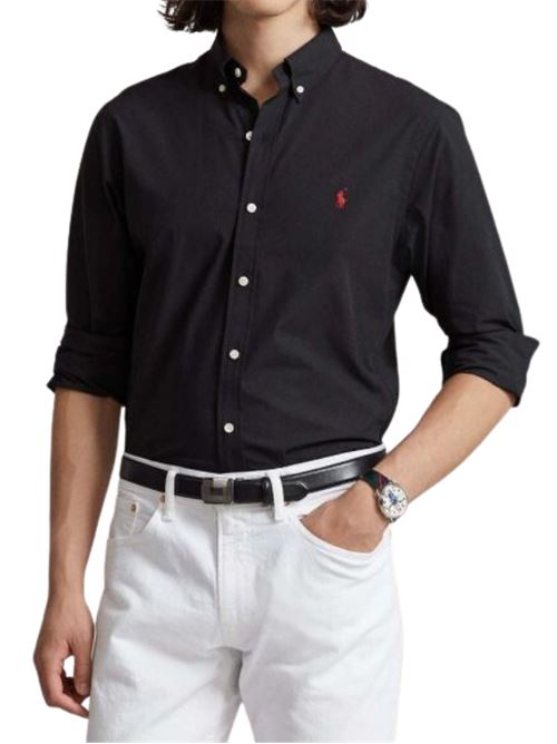 Camicia Uomo nero con polsini con bottoni POLO RALPH LAUREN | 710832480006